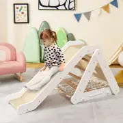 Costway4-in-1 Toddler Climbing Toys with 3-Sided Triangle Climber