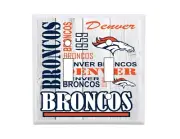 Denver Broncos Subway Art Standard Double Light Switch Cover NFL Football wall