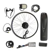 TDR 24" Electric Bike Conversion Kit 350W 36V - Front Hub Motor Rim, 10AH Lithium Battery, KT LCD5 Display, Waterproof Wiring, Disc & V Brake Compatible