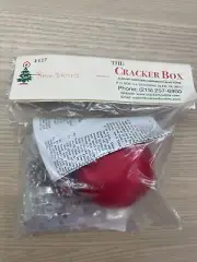 The Cracker Box RAINDROPS Red Silver & Pearls Christmas Ornament Kit Sealed