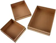ASAKKURA 3pcs Boxes Durable Paper present Boxes for Jewelry Perfume Lipstick Packaging Stylish Present Boxes for Special Occasions Retail Display