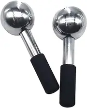 2 Pack Face Ice Massager Cooling Beauty Tool Stainless Steel Ice Globes for Anti-aging and Skin Brightening