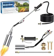 Weed Torch with 11.5FT Hose, Propane Weed Burner Torch for Weeding, Roof Asphalt, Melting Snow, Road Marking