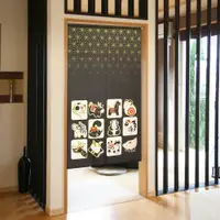 在飛比找樂天市場購物網優惠-日本製 十二生肖門簾 85x150cm 微透光長簾 新年布置