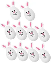 ULDIGI 10pcs Easter Rabbit Shaped Fillable Eggs Easter Egg and present Packaging