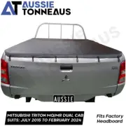 Bunji Tonneau Cover for Mitsubishi Triton MQ / MR Dual Cab (July 2015-Feb 2024) (for: Mitsubishi)