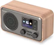 Inscabin D8 Internet DAB/DAB+ Digital Radio, Internet Radio/Digital Radio with Spotify Connect and Bluetooth (Cherry)