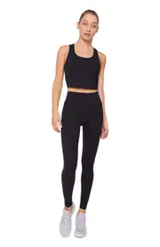 Rebody Active Juno Cloudlux Longline Bra in Metropolis Black at Nordstrom, Size Medium