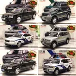 🔅里氏模型車 拓意 1/64 經典 AUDI A6 奧迪 黑色 三菱 PAJERO 公安警車 便衣警察 合金模型車