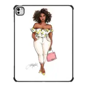 iPad Pro 13-inch (M4) iPad Impact Case Lemon Babe, Curvy Fashionista, iPad Case