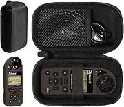GETGEAR Weather Meter Case for Kestrel Weather Meter Compatible with Kestrel Elite, 5700/ 5700X, 5200, 5100, 5500, 2700, 3500, 3000, 3550, 2500, 1000 (Black with Black Zip)