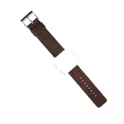 Woven Fabric Strap Wrist Bands with Stainless Metal Clasp for Fitbit Versa coffee