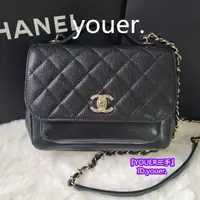 在飛比找蝦皮購物優惠-二手正品CHANEL 香奈兒 A93749 翻蓋 郵差包 鏈