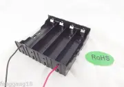 1pcs Hold Four 4 Li-ion 18650 Battery Holder Case Series 14.8V With 2 Leads Wire