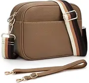 [KALIDI] Crossbody Bag Women Shoulder Bag with Adjustable Wide Strap and Narrow Strap Multiple Pockets Stylish Handbags