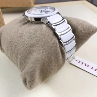 日本 TIVOLINA 高帽子 手錶  白陶瓷 粉紫蝶 造型錶 石英錶 雙摺釦 蝴蝶釦 藍寶石玻璃 MAW3739WN