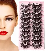 Lashes | Lashes Wispy False Eyelashes | 10-Pairs Dramatic Wispy Lashes That Look Like Extensions Strip Lashes
