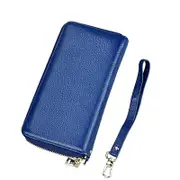 Leather Rfid Card Holder Wallet with Hand Strap