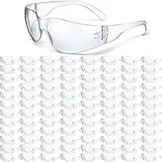 Yunsailing 100 Pack Bulk Safety Glasses Eye Protection Goggles for Women Men Work Science Lab