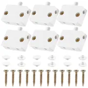 6Pcs Door Led Switch for Closet Light,Normally Closed Cabinet Electrical Lamp Switches,for Closet Pantry Cabinet White