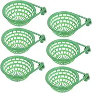 FUTUREORYY 6pcs Pigeon Hatching Nest Small Parrot Cage Hatching Nesting Bird Sleeping Hut Pet Bird Supplies Bird Nesting Bed Bird Sleeping Nest Bird Breeding Nest Pigeon Nests Abs Light Green