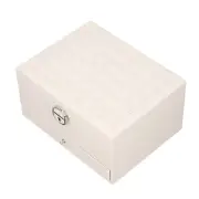 Jewelry Box Double Layer Embedded Mirror Jewelry Storage Case With Lock Drawe HG