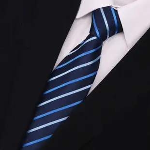 拉福 領帶8cm寬版領帶拉鍊領帶(兒童條紋)
