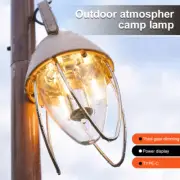 Retro Camping Light USB Rechargeable Torch Outdoor Lantern Emergency Tent Lamp