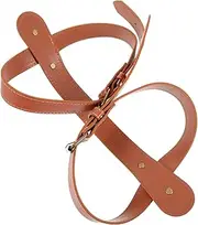 Floor Blanket Binding Strap Beach Mat Carrier Camping Blanket Belt Leather Metal Strong Buckle Comfortable to Hold Long-Lasting