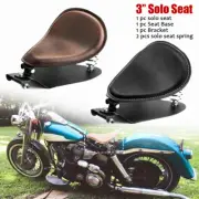 Motorcycle Solo Seat 3”Spring Bracket Base Plate for Harley Chopper Bobber Honda
