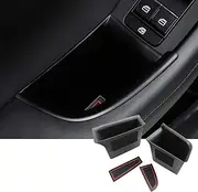 SKTU Car Door Side Storage Box for 2019-2023 Mazda3 2020-2023 CX-30 CX30 Door Handle Organizer Mazda3 BP CX-30 DM Phone Container Key Holder ABS Tray Insert Glove Pallet (2PCS Front Door)