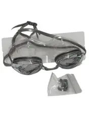 Speedo Performance Vaniquisher Swimming Goggles Silver strap clear lens New