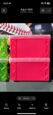 (2) Storage Box Vault For Sealed Card Packs - Holds TCG Foil, Hobby, Cello Packs