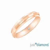 在飛比找momo購物網優惠-【Just Diamond】18K玫瑰金鑽石戒指 真愛約定 