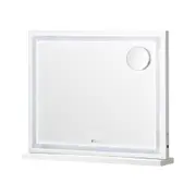 Oikiture Bluetooth Hollywood LED Makeup Mirror 58x49cm Crystal Vanity Mirrors