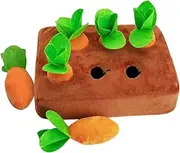 Carrot Snuffle Mat for Dogs - Plush Dog Toys, Soft Interactive Pet Sniffing Mat | Interactive Plush Puzzle Toys, Stuffed Carrot Snuffle Mat, Soft Non-Slip Nosework Games for Dogs Cats