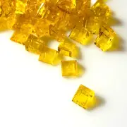 75 per lot NEW LEGO Transparent Yellow 1x1 2/3 Roof Tiles (50746/4260942) cheese