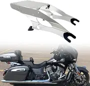 Detachable Trunk Mount 14-24 Two Up Tour Pack Pak Top Box Case Mounting Luggage Rack for Indian Motorcycle Accessories 2014-2024 Chieftain Roadmaster Springfield Challenger Chief Dark Horse (Chrome)