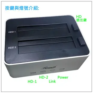 硬碟外接盒2.5/3.5吋USB2.0 & eSATA Docking Station硬碟外接座