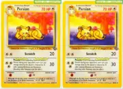 2x PERSIAN pokemon JUNGLE SET SCRATCH POUNCE 70 HP OUT OF PRINT RARE 42/64 LOT