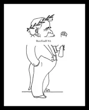 1922-rpt HAMLIN GARLAND Pulitzer Daughter of the Middle Border Caricature MATTED