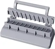 Kebab Maker Plastic Kebab Press Manual Kabob Maker User-Friendly Skewer Machine Kebabs Essential Grilling Tool (Gray)