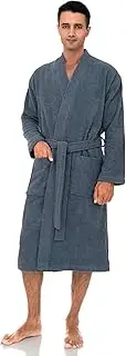 [TowelSelections] Mens Robe, Cotton Terry Cloth Bathrobe, Soft Bath Robe for Men
