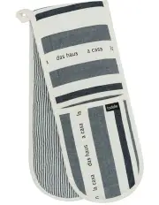 [Ladelle] La Casa Double Oven Mitt in Black