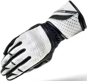 SHIMA Monde Ladies Motorcycle Gloves, black-white, Size M for Women Black White