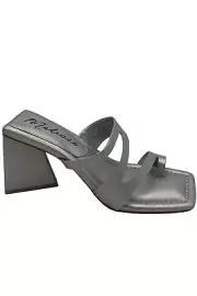 Matisse Toe-Loop Heeled Sandals Oslo Silver