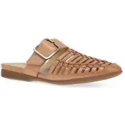 Dansko Leilani Women's Casual Sandals, Light Tan Burnished Nappa, W36