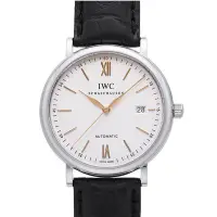 在飛比找PChome24h購物優惠-IWC 萬國錶 Portofino柏濤菲諾經典皮帶腕錶(IW