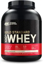 OPTIMUM NUTRITION Gold Standard 100% Whey Protein Powder, White Chocolate, 2....
