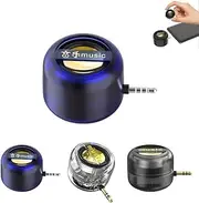 Portable 5X Speaker Amplifier–Plug & Play for Music/Calls, Outdoor Mini Mobile Cell Phones Speakers Wired, Line-in Speaker for Travel, Plug and Play for Smartphone Tablet(Purple,3.5mm)